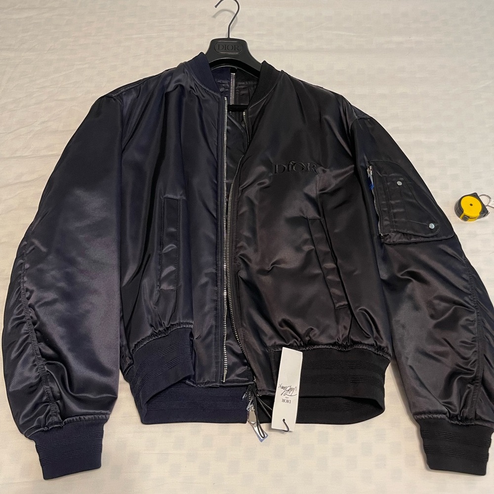 Dior x Judy Blame 2 color Split Bomber Jacket
